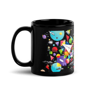 Black Glossy Mug: Knowledge Oddity
