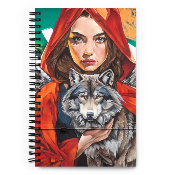Spiral notebook: Wolves family