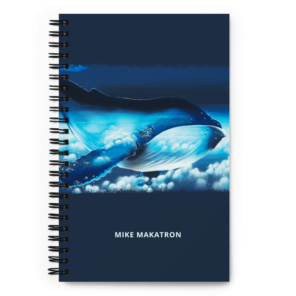 Spiral notebook: Whale Scape