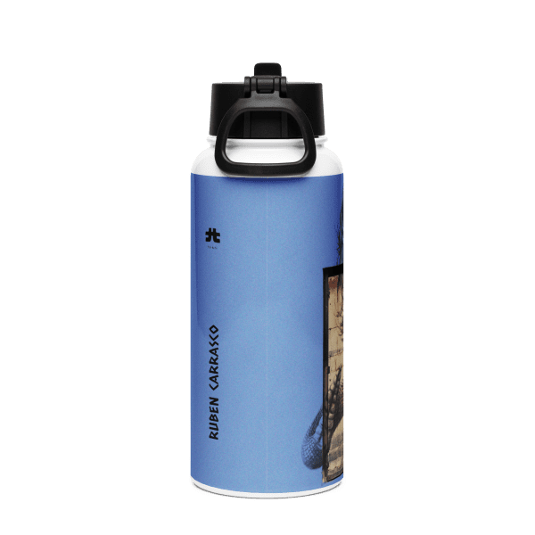 Stainless steel water bottle with a straw lid: The Iguana´s Doors - Image 4