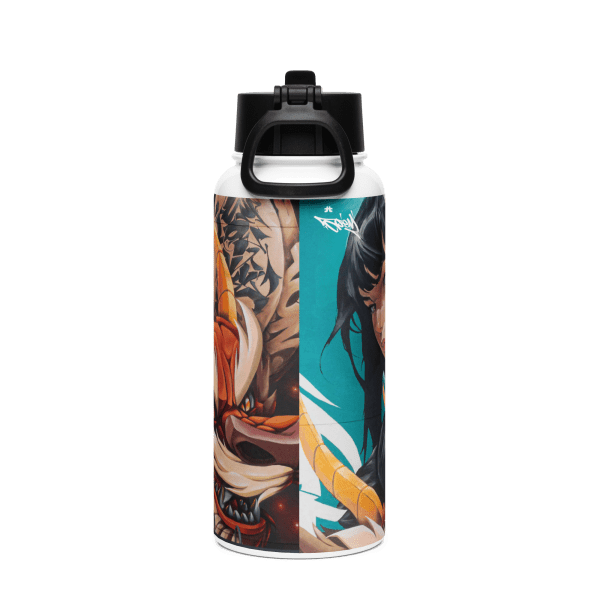 Stainless steel water bottle with a straw lid: Bravely default - Image 4
