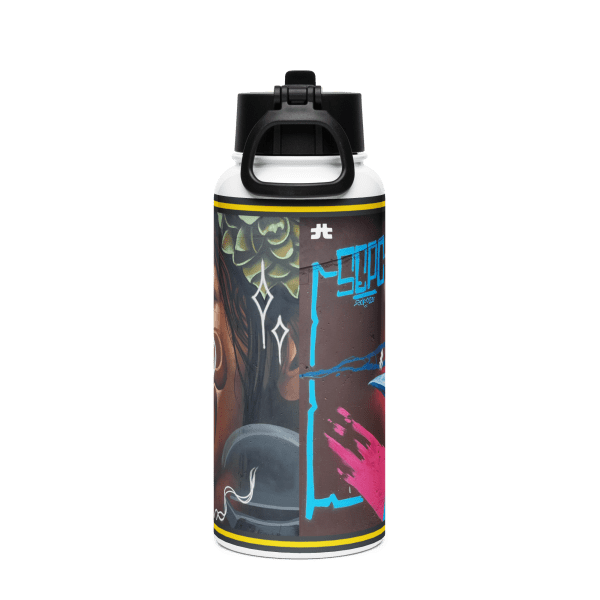 Stainless steel water bottle with a straw lid: Innata - Image 4