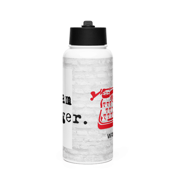 Stainless steel water bottle with a straw lid: Dream Bigge(r) - Image 3