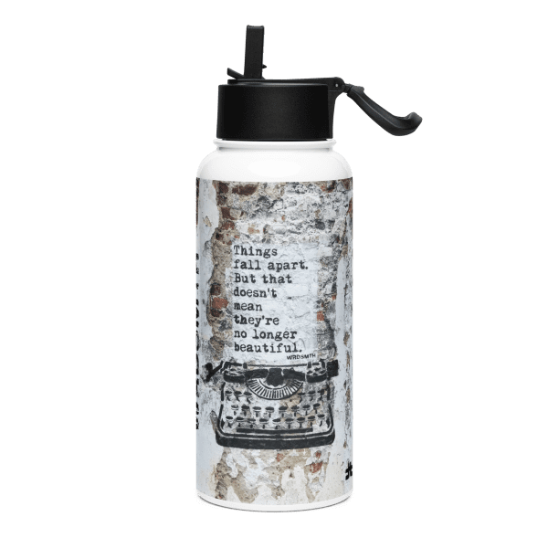 Stainless steel water bottle with a straw lid: Beautifall