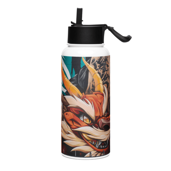 Stainless steel water bottle with a straw lid: Bravely default