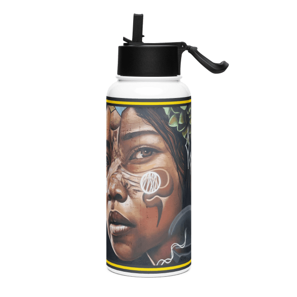 Stainless steel water bottle with a straw lid: Innata