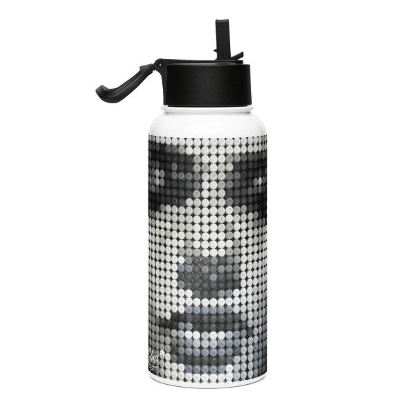 Stainless steel water bottle with a straw lid: 832 spi - Image 2
