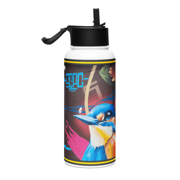 Stainless steel water bottle with a straw lid: Innata - Image 2