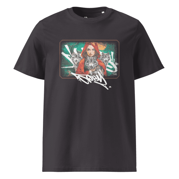 Unisex organic cotton t-shirt: Wolves family - Image 5