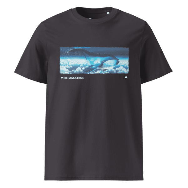 Unisex organic cotton t-shirt: Whale Scape - Image 4