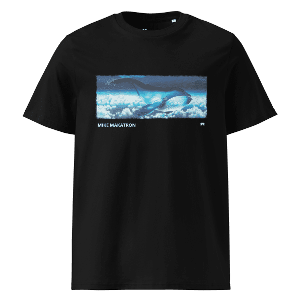 Unisex organic cotton t-shirt: Whale Scape