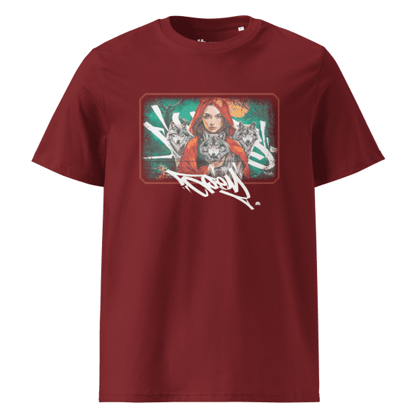 Unisex organic cotton t-shirt: Wolves family - Image 4
