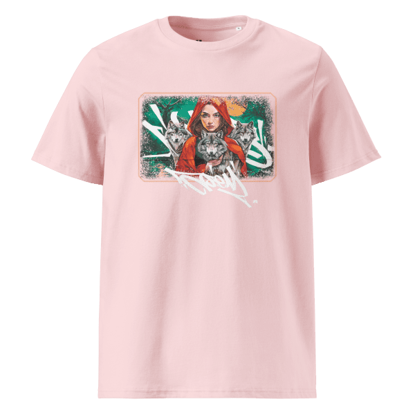 Unisex organic cotton t-shirt: Wolves family - Image 8