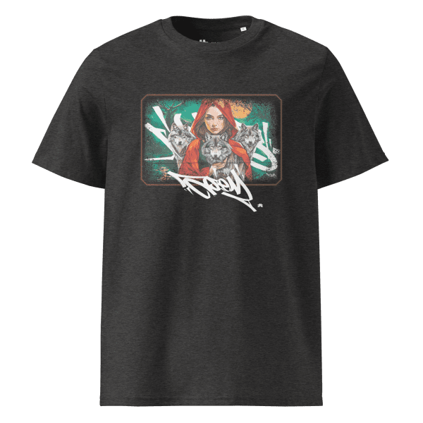 Unisex organic cotton t-shirt: Wolves family - Image 3
