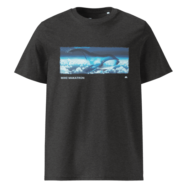 Unisex organic cotton t-shirt: Whale Scape - Image 3