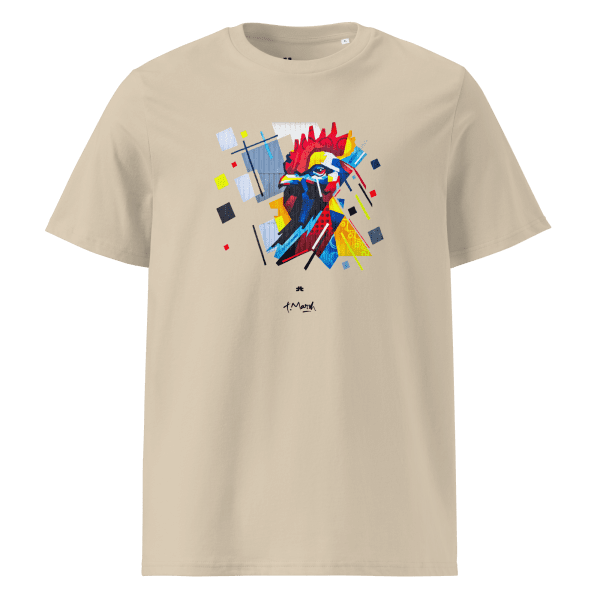 Unisex organic cotton t-shirt: Fier comme un coq - Image 2
