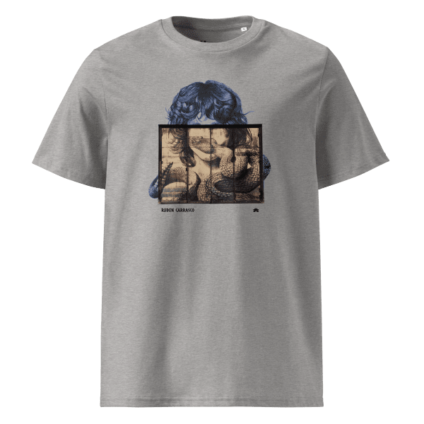 Unisex organic cotton t-shirt: The Iguana´s Doors