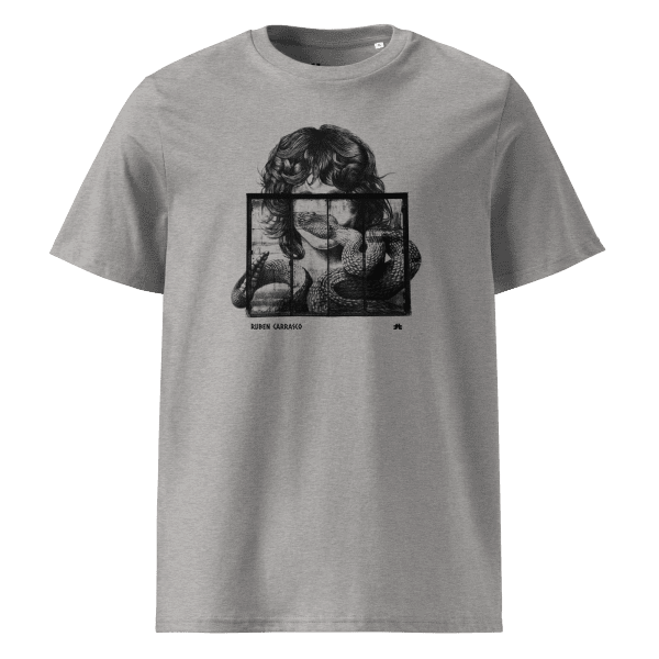 Unisex organic cotton t-shirt: The Iguana´s Doors Black - Image 2
