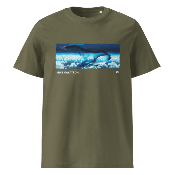Unisex organic cotton t-shirt: Whale Scape - Image 6
