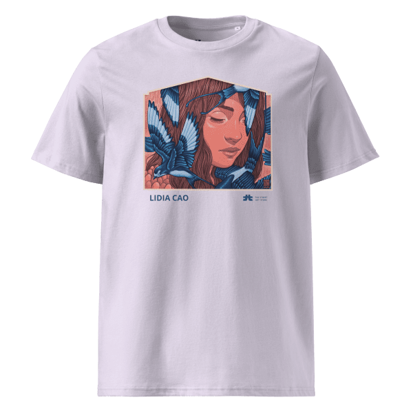 Unisex organic cotton t-shirt: A danza das anduriñas - Image 3
