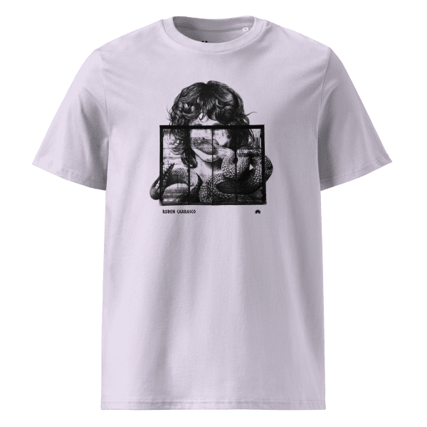 Unisex organic cotton t-shirt: The Iguana´s Doors Black - Image 4