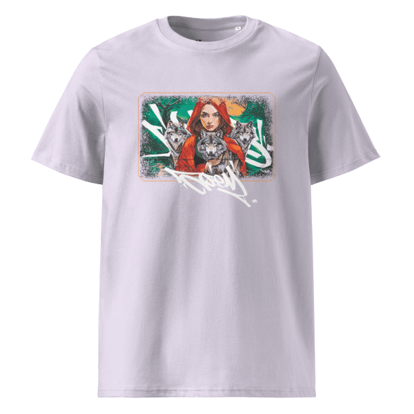 Unisex organic cotton t-shirt: Wolves family - Image 9