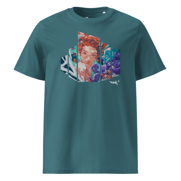 Unisex organic cotton t-shirt: Under the Sea - Image 4