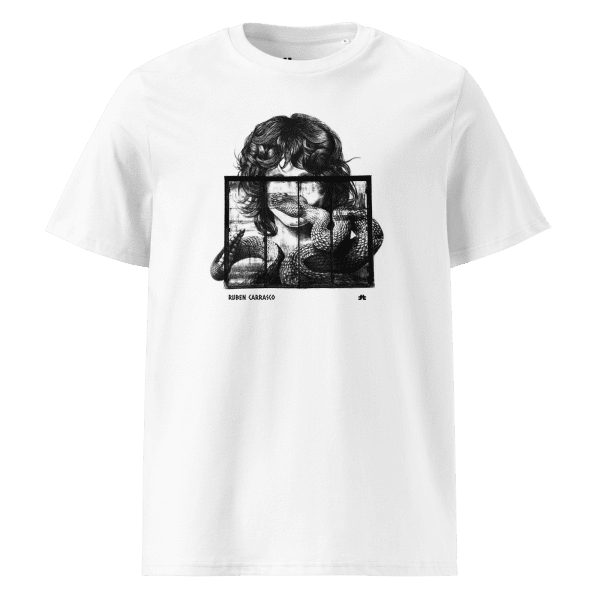 Unisex organic cotton t-shirt: The Iguana´s Doors Black - Image 5
