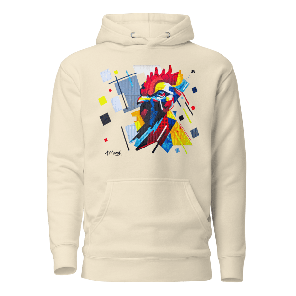 Unisex Hoodie: Fier comme un coq - Image 3
