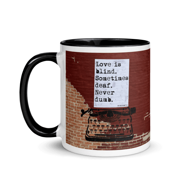 Mug with Color Inside: blind•deaf•undumb