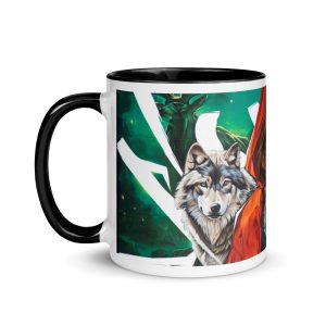 Mug with Color Inside: Wolves family