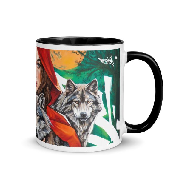 Mug with Color Inside: Wolves family - Image 2