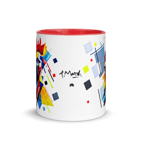 Mug with Color Inside: Fier comme un coq - Image 3