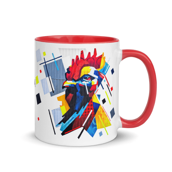 Mug with Color Inside: Fier comme un coq - Image 2