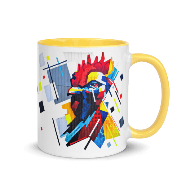 Mug with Color Inside: Fier comme un coq - Image 5