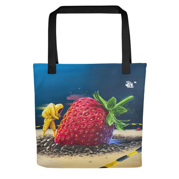 Tote bag: Strawberry crash landing - Image 2