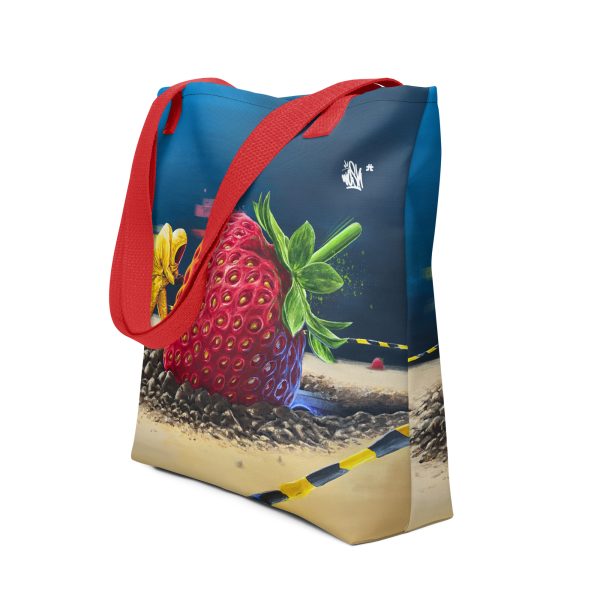 Tote bag: Strawberry crash landing - Image 3
