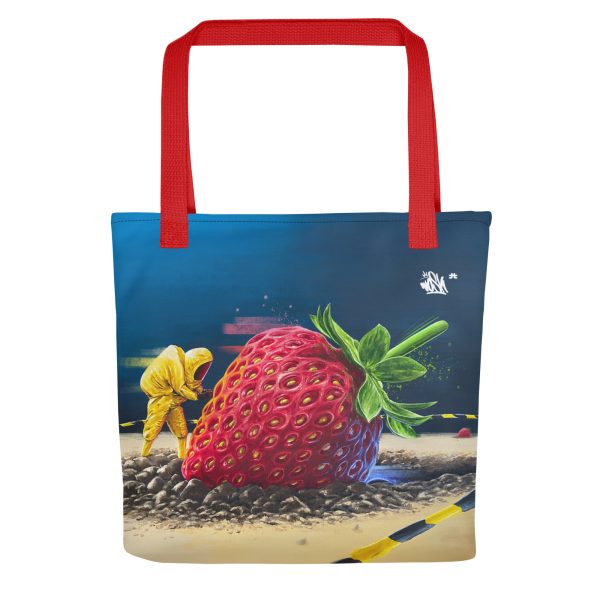 Tote bag: Strawberry crash landing - Image 4