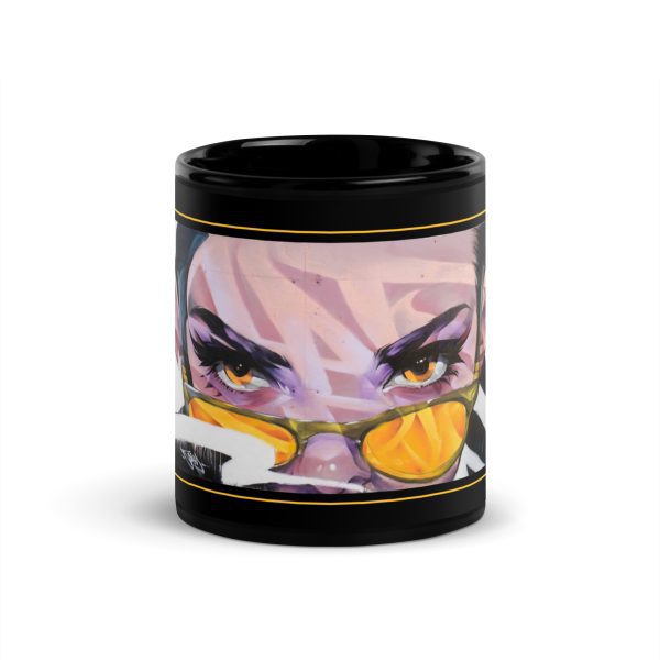 Black Glossy Mug: Wolves at home - Image 2