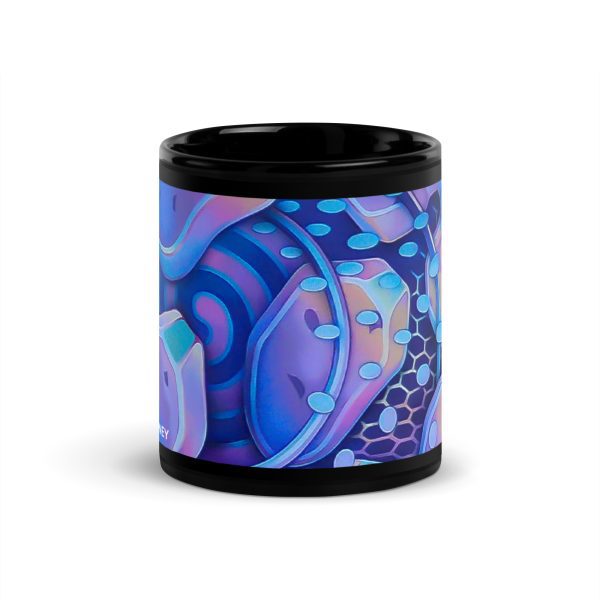 Black Glossy Mug: Micro Center Mural - Image 3