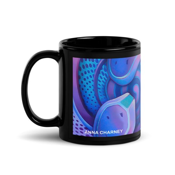Black Glossy Mug: Micro Center Mural