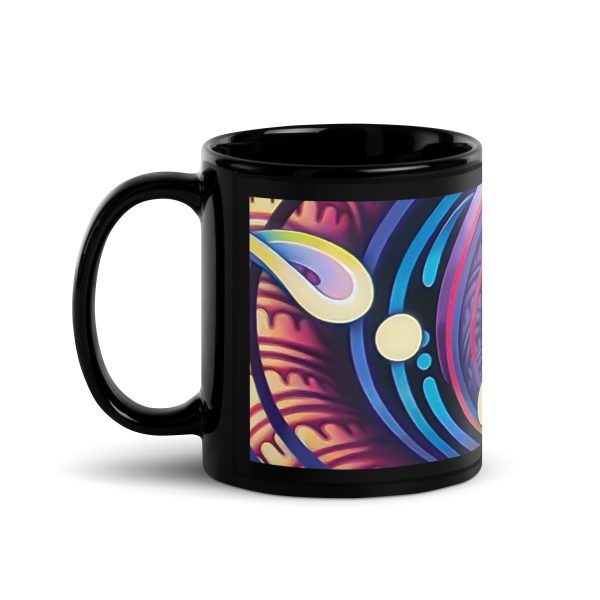 Black Glossy Mug: Brest Mural