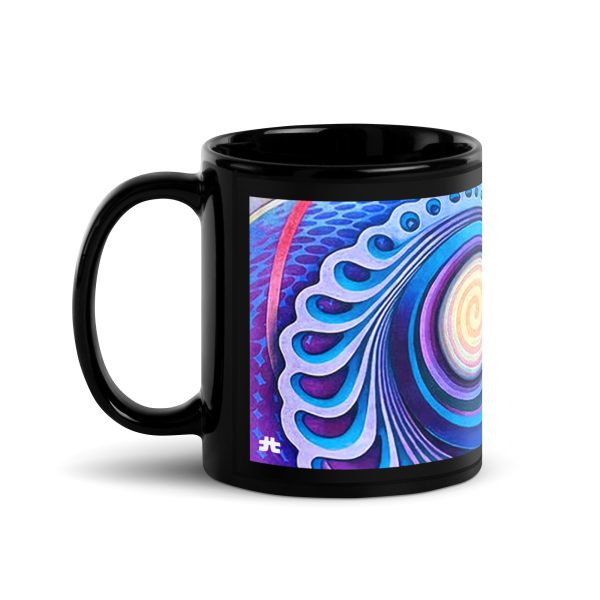 Black Glossy Mug: Chentelham Mural