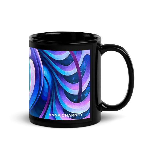 Black Glossy Mug: Chentelham Mural - Image 2