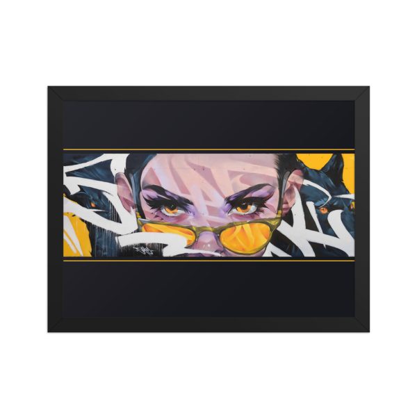Framed matte paper poster: Wolves at home