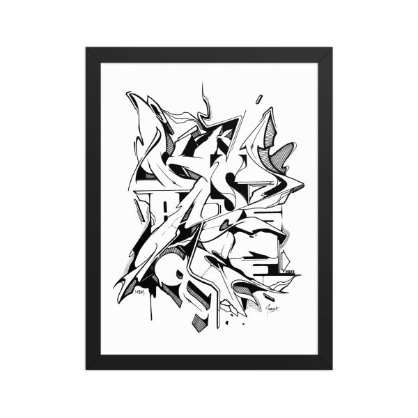 Framed matte paper poster: Cluster