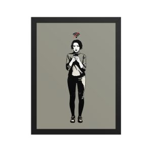 Framed matte paper poster: Lost connection