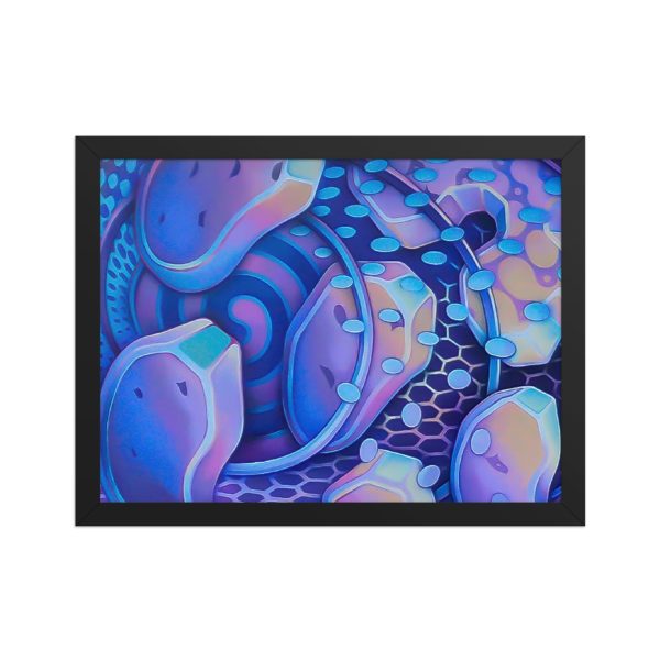 Framed matte paper poster: Micro Center Mural