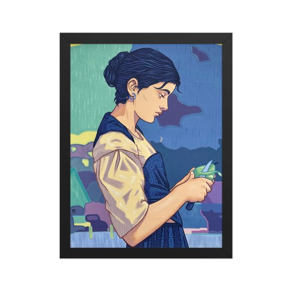 Framed matte paper poster: Peres