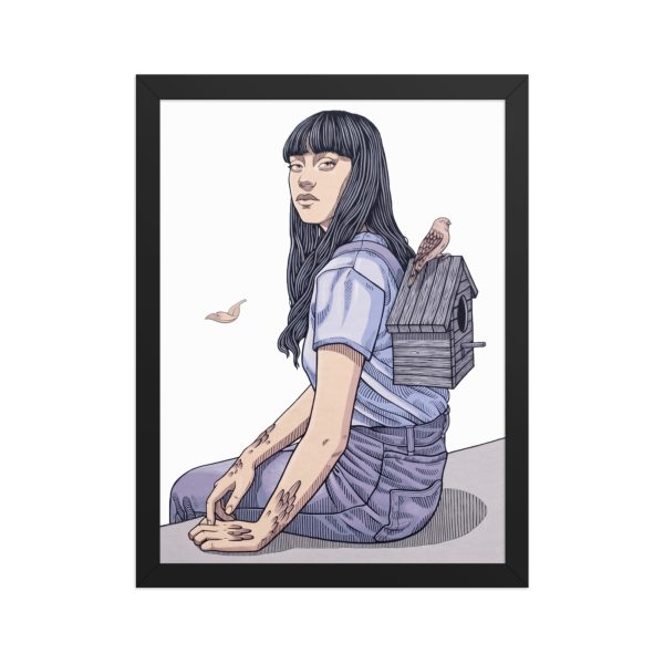 Framed matte paper poster: Nómada